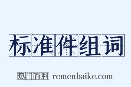 标准件组词是什么意思的图片